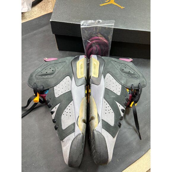 Nike Air Jordan 6 Retro Bordeaux GS Shoes Size 7Y / 8.5 Womens Black Graphite - Picture 10 of 10